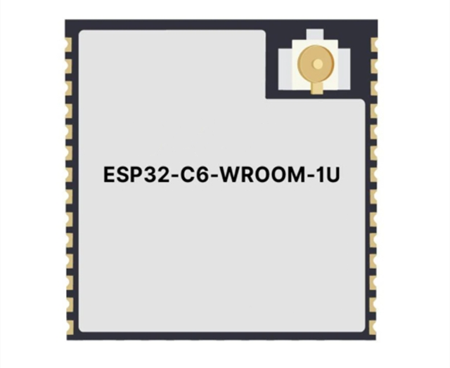 功能強(qiáng)大的ESP32-C6-WROOM-1U-N8 通用型Wi-Fi、IEEE 802.15.4和藍(lán)牙LE模塊