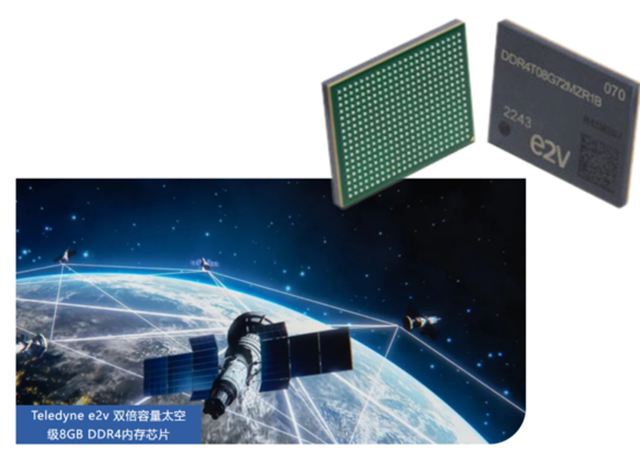 Teledyne e2v 雙倍容量太空級(jí) 8GB DDR4 內(nèi)存芯片，面向高可靠性太空應(yīng)用