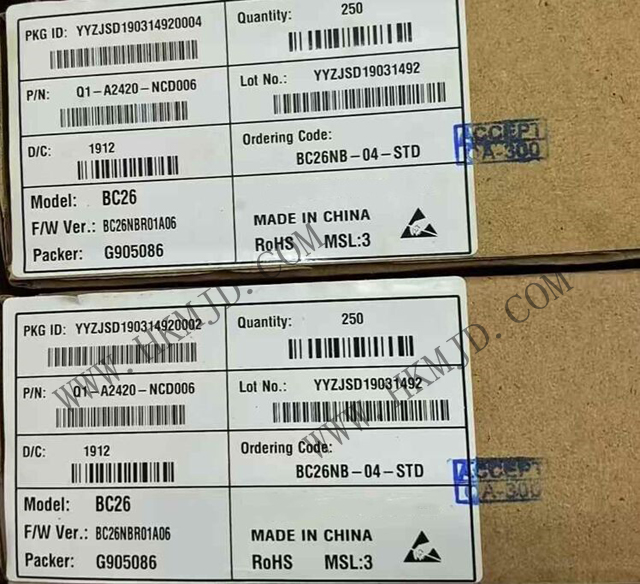 【原裝正品】移遠(yuǎn)通信BC26NB-04-STD NB-IoT模塊，明佳達(dá)電子現(xiàn)貨供應(yīng)