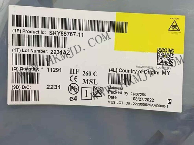 現(xiàn)貨供應(yīng)【SKY85767-11】高性能WiFi 6前端模塊（FEM），34.5dB高增益