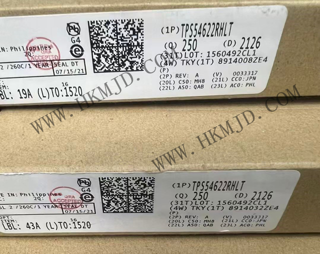 現(xiàn)貨供應(yīng)TI TPS54622RHLT 同步 SWIFT? 降壓轉(zhuǎn)換器，采用 VQFN 封裝